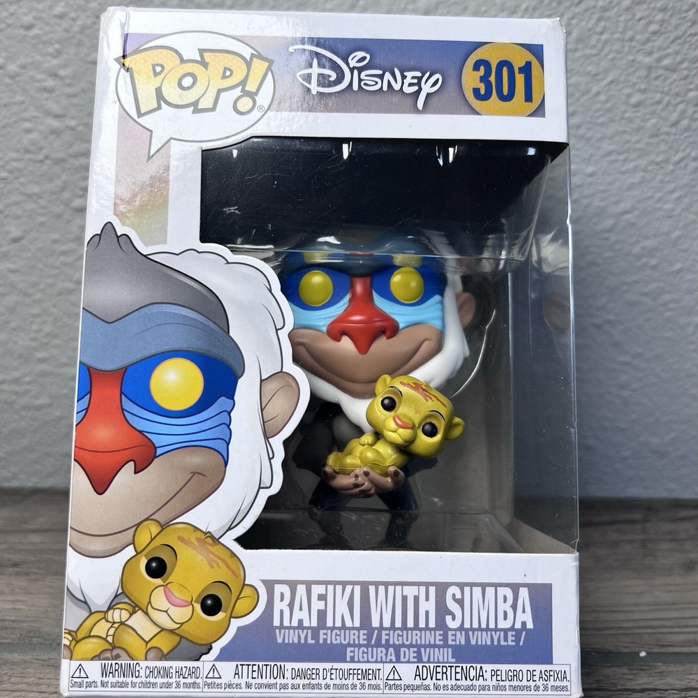 Funko Pop! Disney The Lion King #301 - Rafiki with Baby Simba NIB
